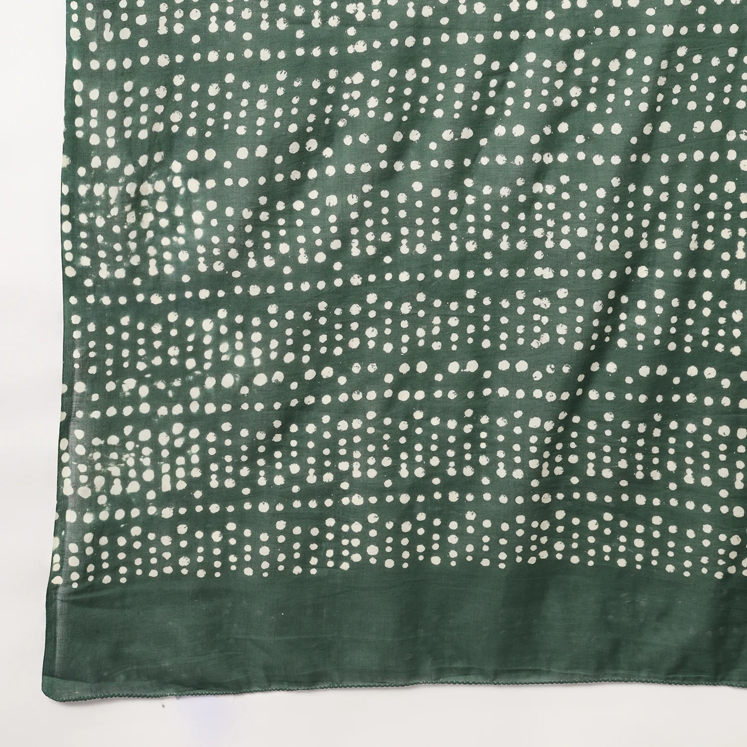 Birdsong - Hand Block Print Mulmul Cotton Bagru Saree - Image 8