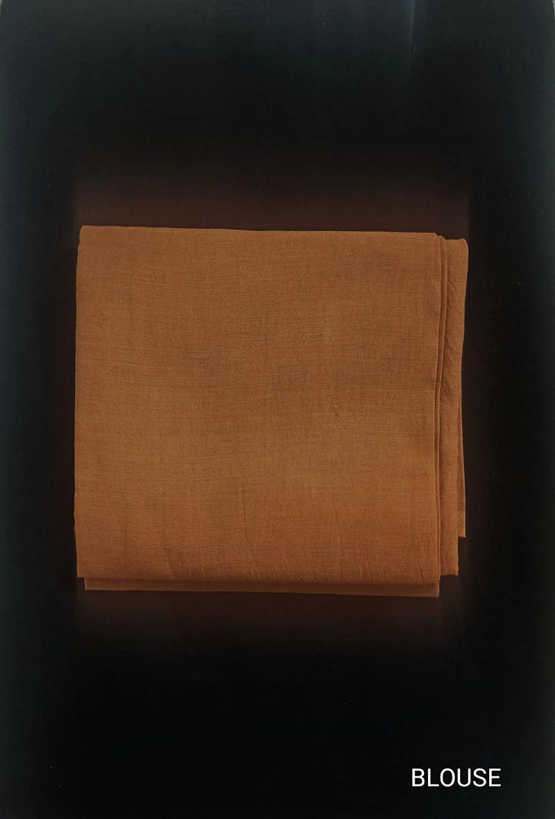 Black Beauty- Hand Dyed Mulmul Cotton Saree - Image 9