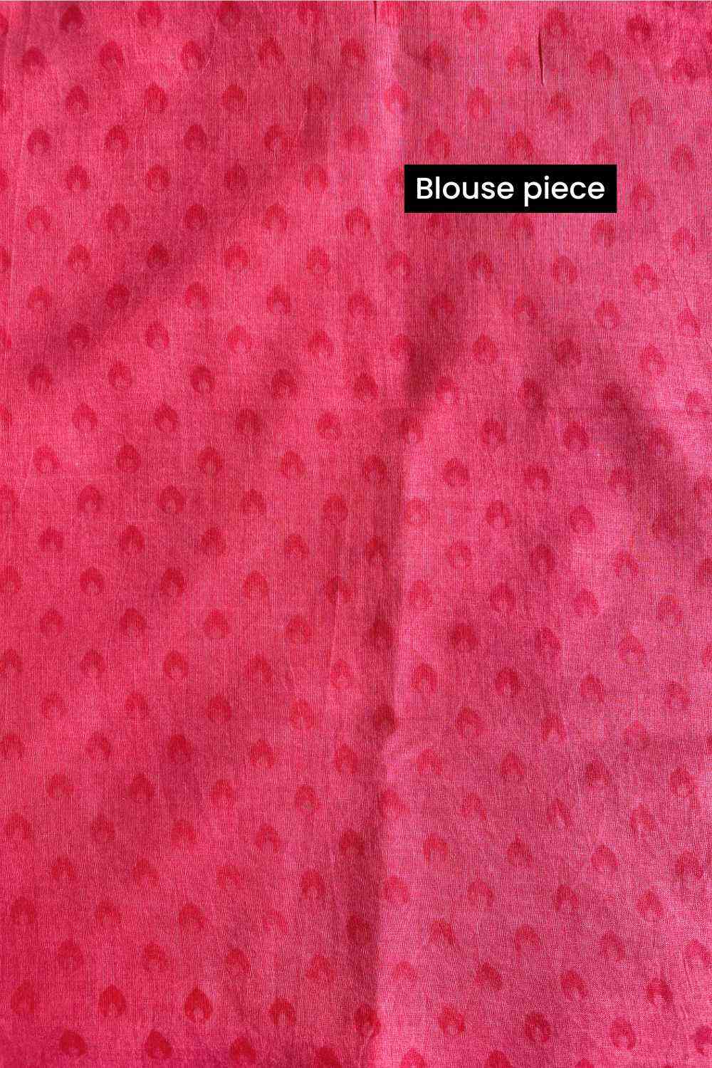 Forget me Not Printed Mulmul Cotton Saree - Image 11