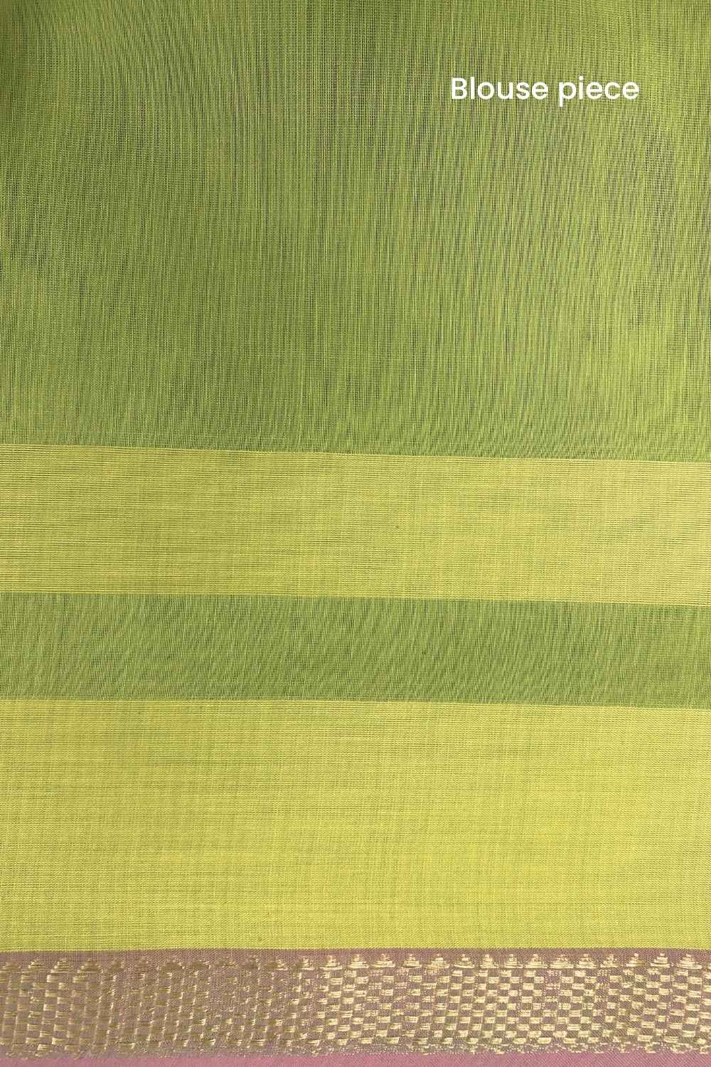 Green Pure Silk Cotton Maheshwari Saree - Image 10