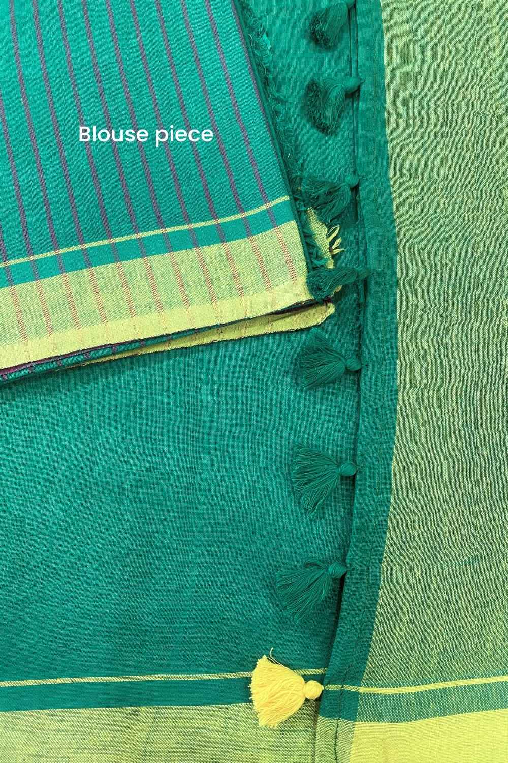 Khayal - Handwoven Pure Mulmul Cotton Saree - Image 9
