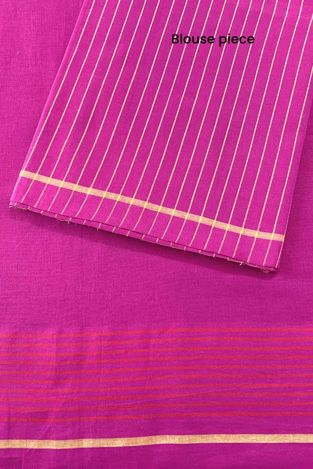 Meher -  Handwoven Pure Mulmul Cotton Saree - Image 7
