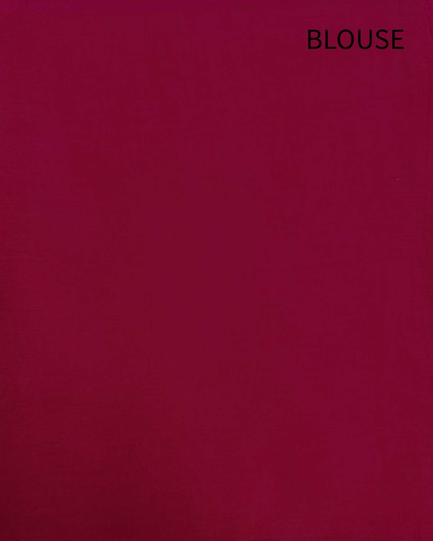 Mohini Hand Block Print Pink Mul Mul Cotton Saree - Image 6