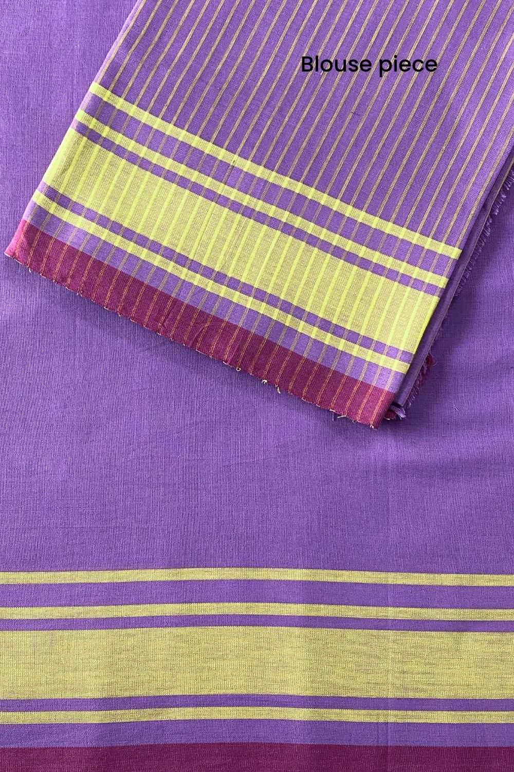 Pihu - Handwoven Pure Mulmul Cotton Saree - Image 7