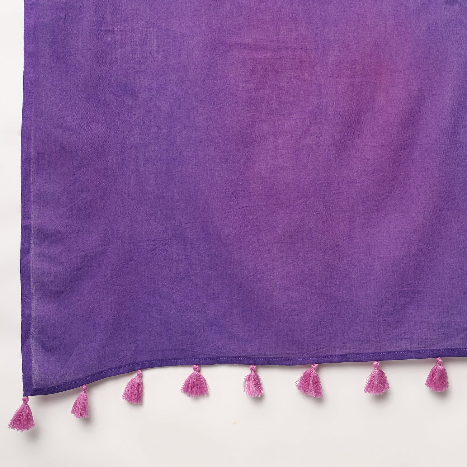 Purple Martini - Hand Dyed Mulmul Cotton Saree - Image 8