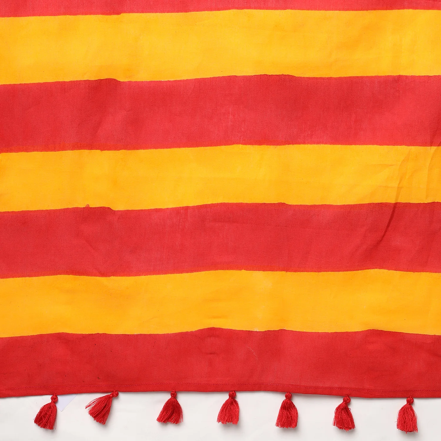 Sharmila Hand Block Print Mul Mul Cotton Saree - Image 8